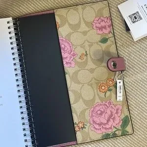 Coach | Other | Nwt Coach Notebook In Signature Canvas With Prairie ...